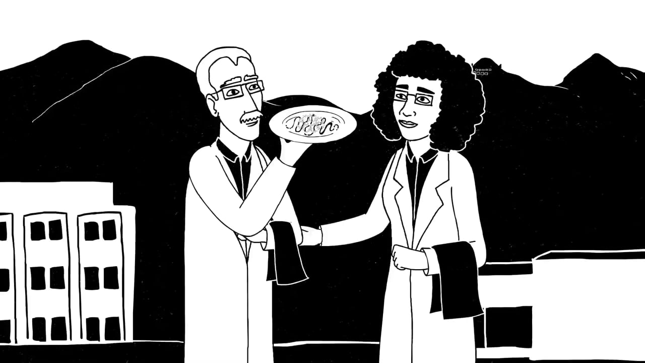 Still from Genentech - Dancing with the Flu